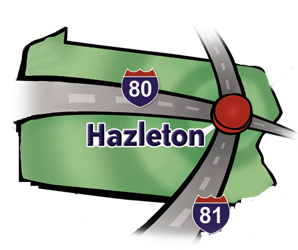 Crossings of Interstates 81 & 80
