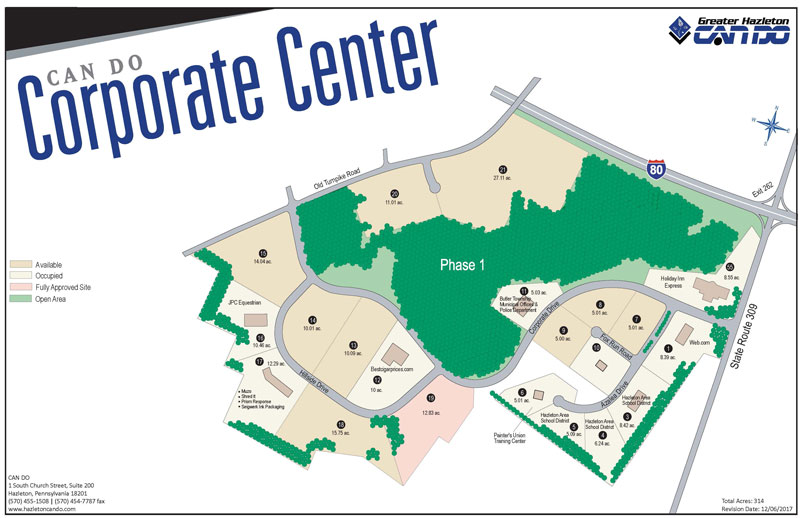 Corporate Center Park map