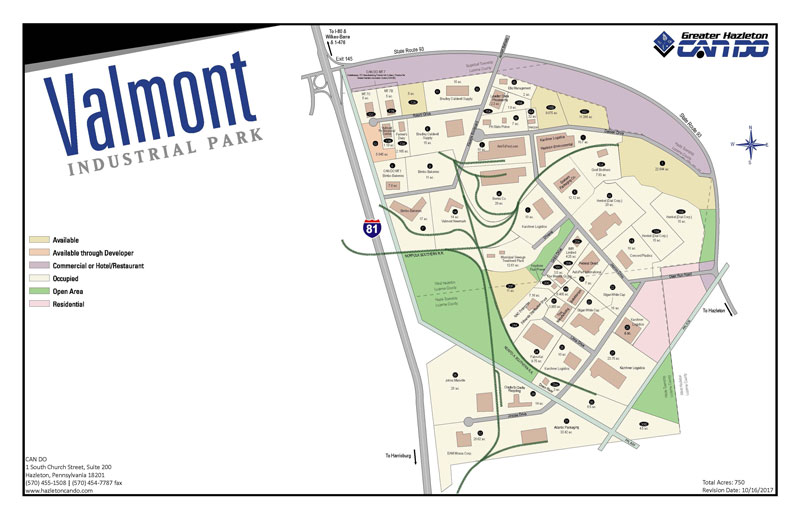 Valmont Industrial Park map web