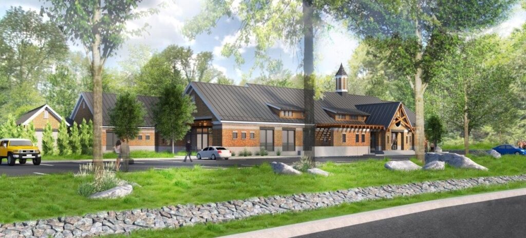 Municipal building rendering